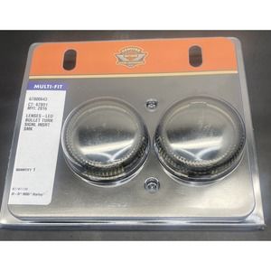 Harley Davidson HD Motors LED Bullet Turn Signal Smoke Lens Insert 67800643 NEW